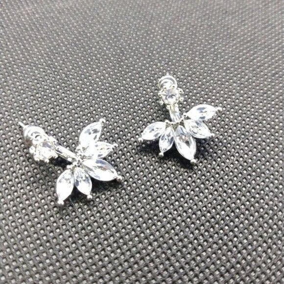 Elegant crystal claw earrings - Picture 5 of 5